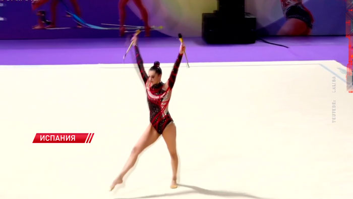 Алина Горносько выиграла две медали открытого чемпионата Испании по художественной гимнастике