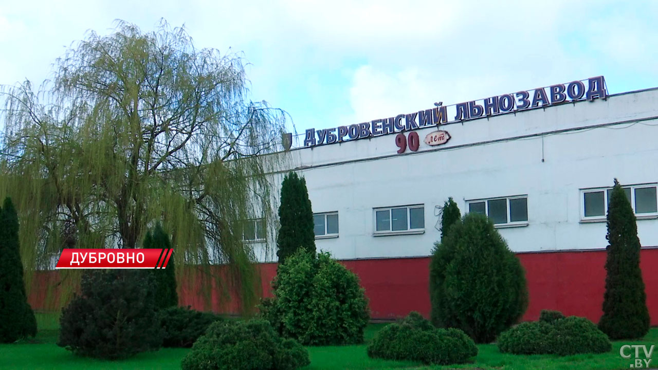 На Дубровенском льнозаводе запустили новую линию котонизации волокна-8