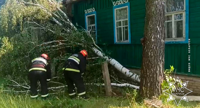 В Чериковском районе шквалистый ветер повредил кровли 25 жилых домов