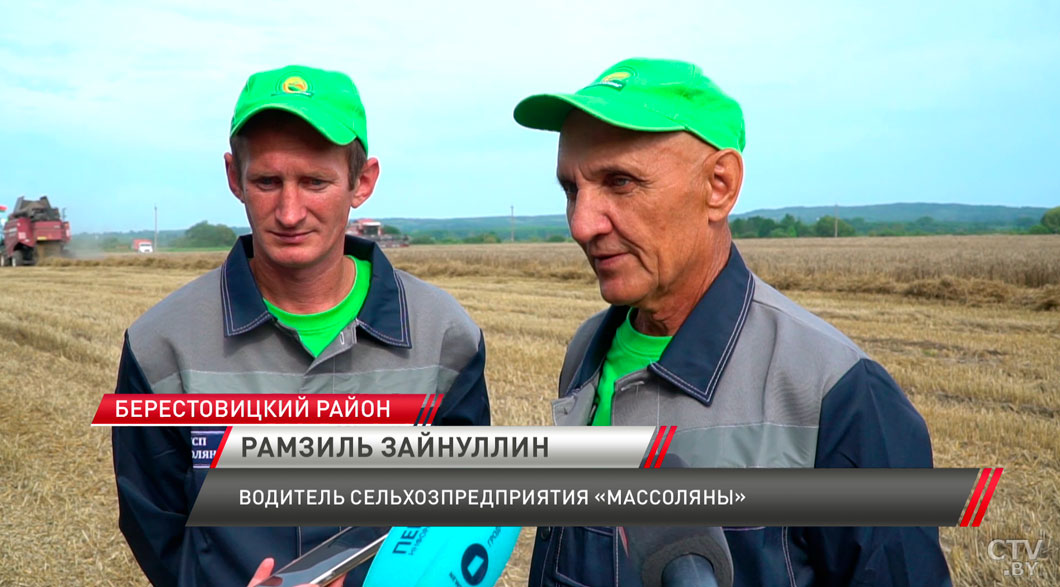 Миллион тонн зерна в Гродненской области! Аграрии передали символический сноп Караеву-4