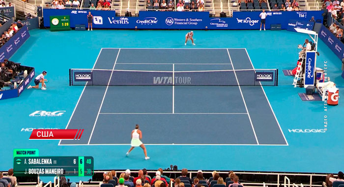 Соболенко пробилась в четвертьфинал WTA-1000 в Цинциннати