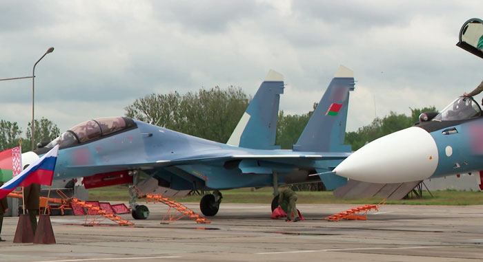 Очередная партия самолётов Су-30СМ2 прибыла в Беларусь
