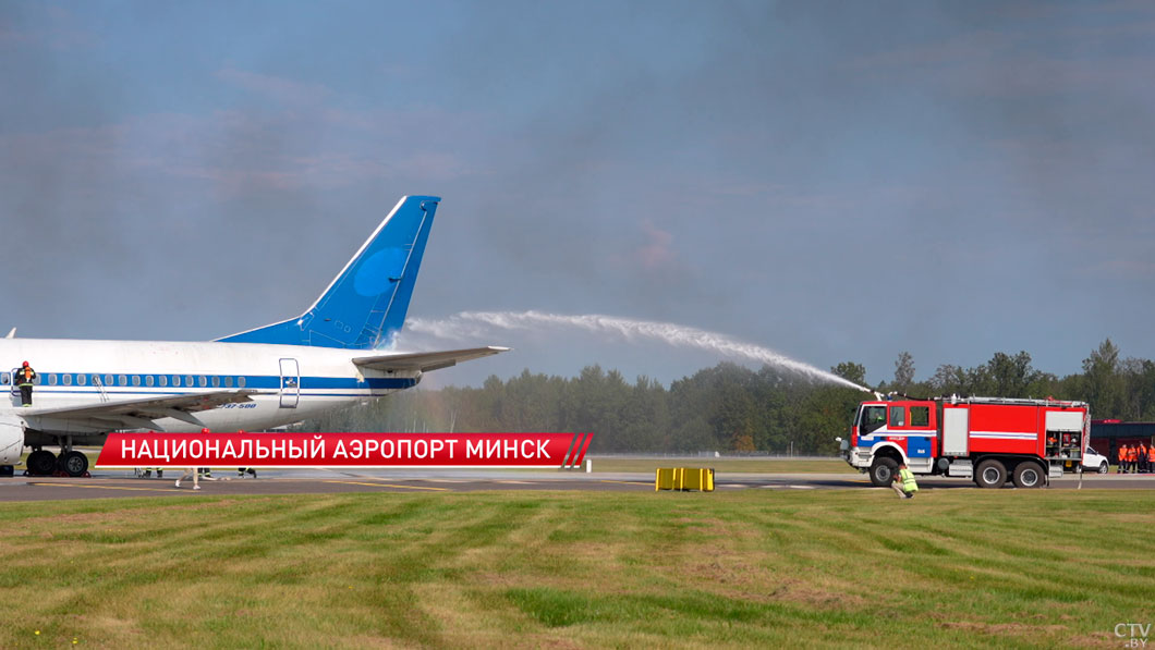 В минском аэропорту прошли аварийно-спасательные учения-2