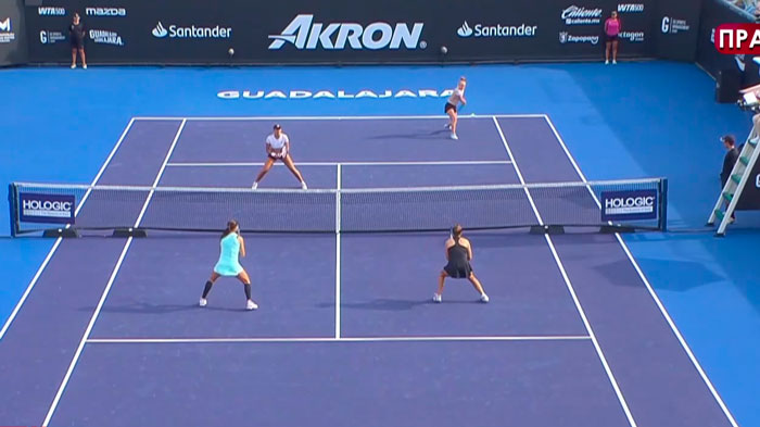 Ирина Шиманович выбыла из парного разряда теннисного турнира в Гвадалахаре