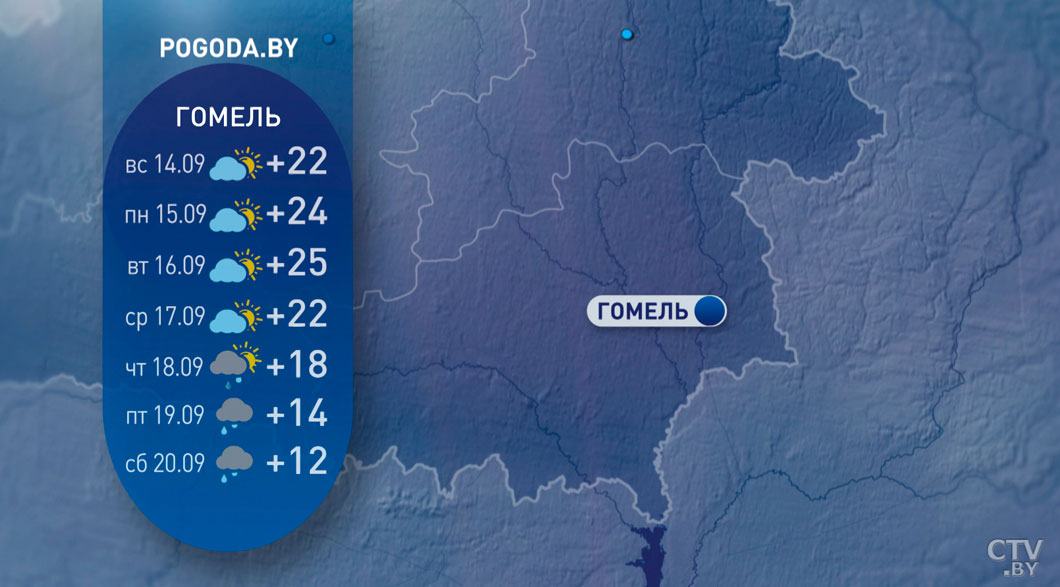 От +17 до +23, местами ожидаются дожди и грозы – прогноз погоды в Беларуси на неделю-8