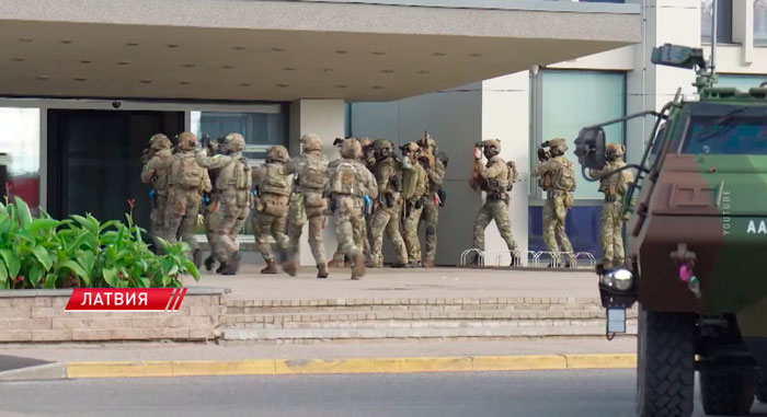 В Латвии прошли масштабные антитеррористические учения