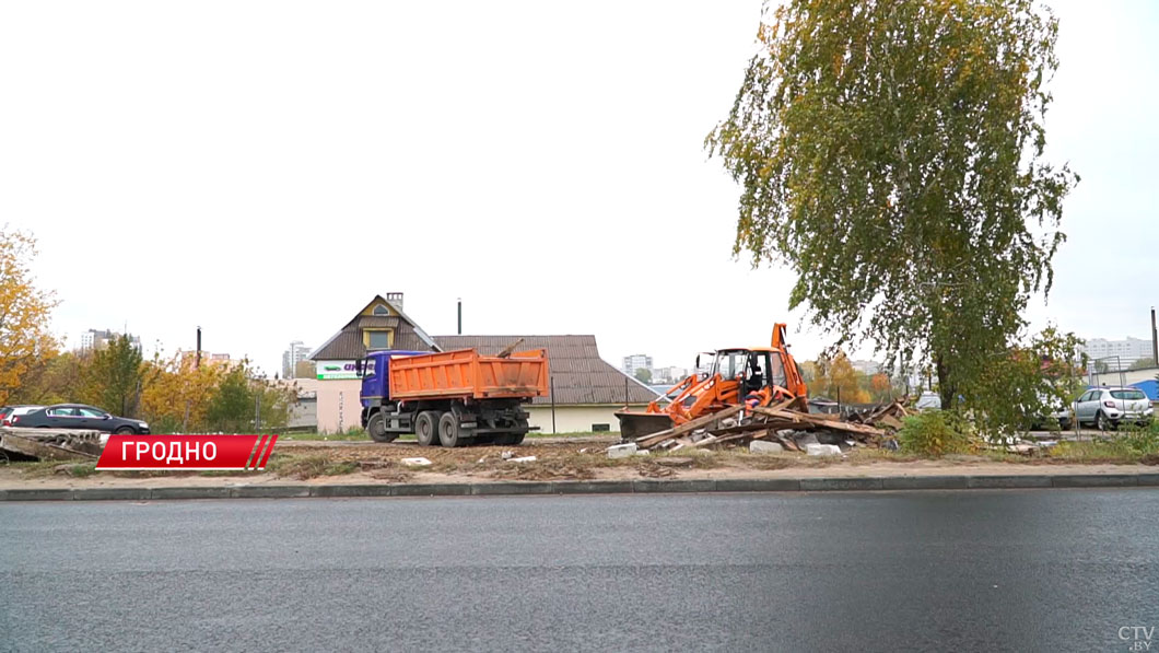 В Гродно начали снос бесхозных построек-2