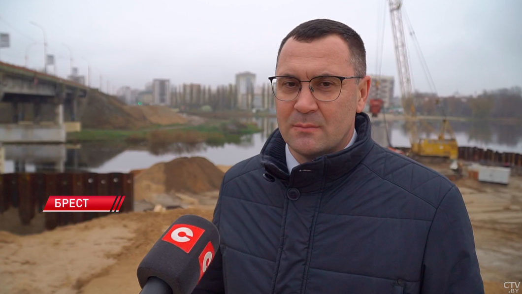 В Бресте продолжается реконструкция моста через реку Мухавец-4