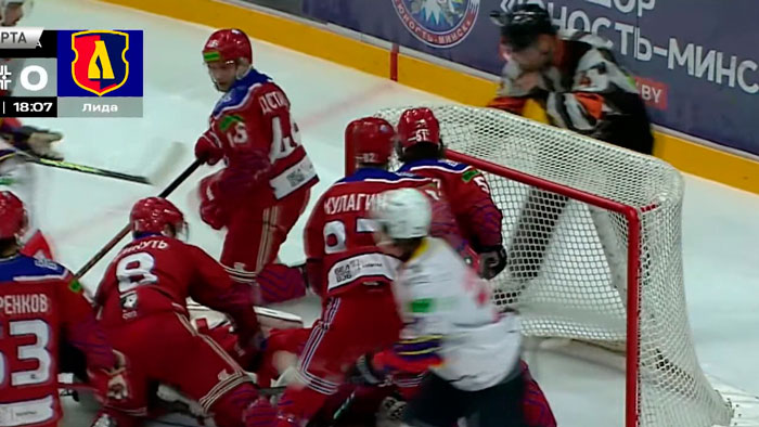 «Юность» разгромила «Лиду» в игре чемпионата Беларуси по хоккею