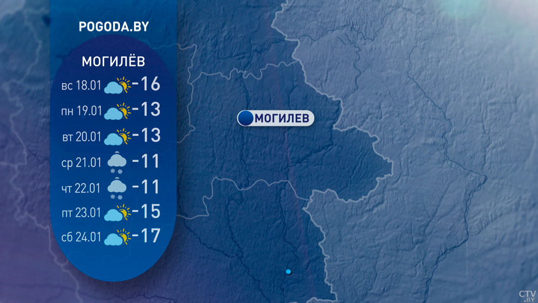 От -8 до -33 с морозами и гололедицей – погода в Беларуси на неделю-7