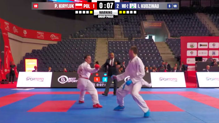 Белорус Кудинов завоевал бронзу на турнире Премьер-лиги по карате в Турции