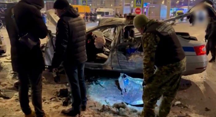 В Москве неизвестный подорвал автомобиль полиции – есть жертвы