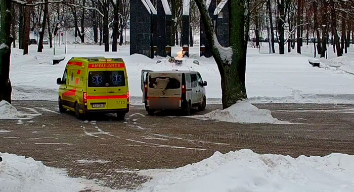 В латвийском городе Даугавпилс погас Вечный огонь