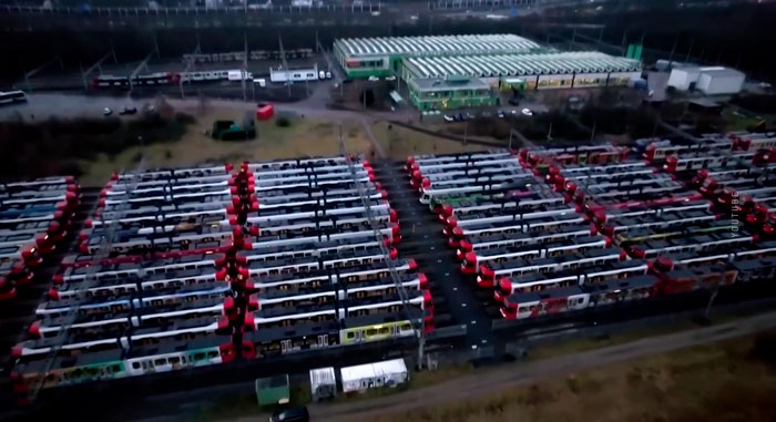 В Германии парализован общественный транспорт из-за забастовки