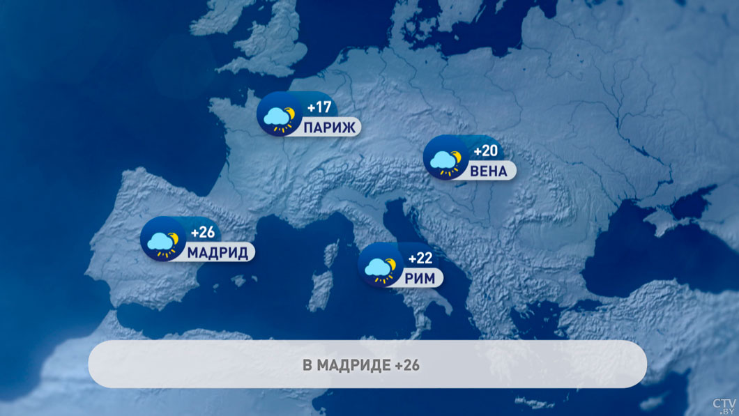 В Париже до +17, а в Москве до +15 с дождем – погода в Европе на неделю-2
