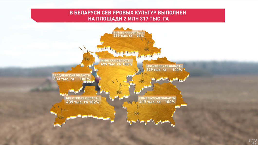 Аграрии Беларуси перевыполнили план ярового сева-2 Аграрии Беларуси перевыполнили план ярового сева-2