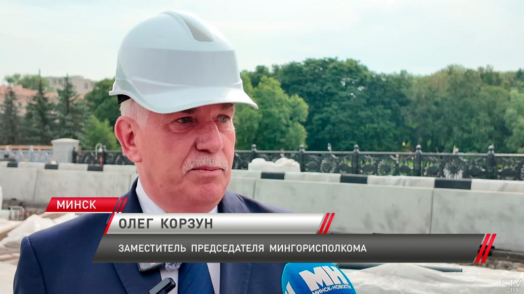 Ремонт моста через Свислочь в Минске идет с опережением графика-8