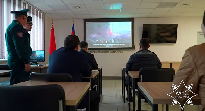 Совместная коллегия МЧС Беларуси, Казахстана и России проходит в Несвиже