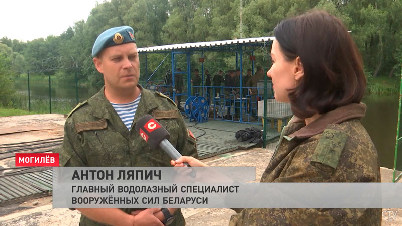 Сборы военных водолазов проходят в Могилёве-4