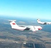 В воздух поднялись Ил-76. На полигоне Брестский проходит тактическое учение белорусских десантников