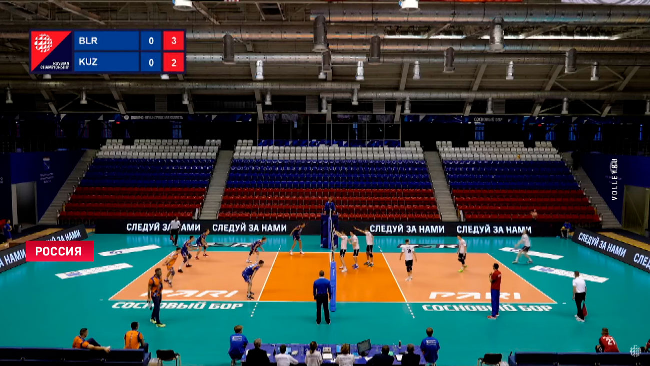 Юниорская сборная Беларуси по волейболу проиграла «Кузбассу» из Кемерово-1