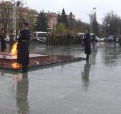 Председатель Сената Парламента Казахстана возложил венок к монументу Победы