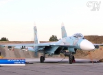 6 российских истребителей Су-27 и 3 военно-транспортных самолёта приземлились в Бобруйске