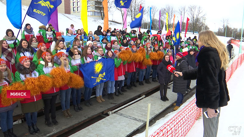 «Традиции студенческого спорта». В биатлонной гонке «Всебелорусская студенческая лыжня» победила команда БГУФК-15