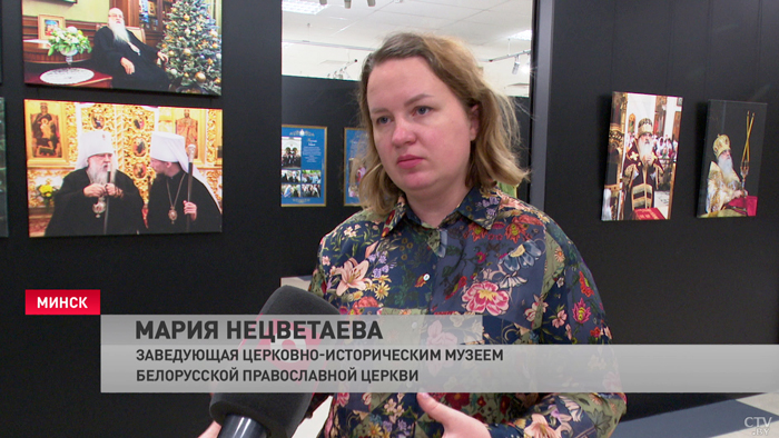 Фотографии, картины и рисунки. В Минске открыли выставку памяти митрополита Филарета-7