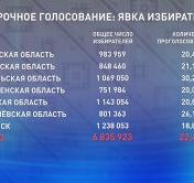Явка избирателей за три дня досрочного голосования составила 22,47%