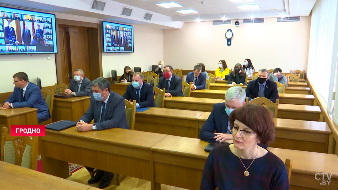 «Масштаб задач прекрасно понимаем». Юрия Караева в новой должности представили в Гродненском облисполкоме-10