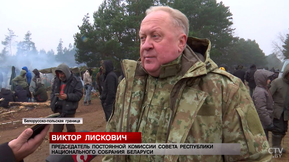 За пять дней собрано почти 30 тонн груза. Сенатор рассказал, как и чем белорусская сторона помогает беженцам на границе-7