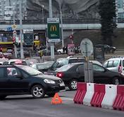 Из-за аварии на мосту через Свислочь в Минске образовался крупный затор 