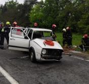 В Каменецком районе после столкновения с МАЗ оказался зажат водитель Volkswagen