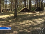 К Дню Победы в мемориальном комплексе «Партизанский лагерь» в Крупском районе восстановили землянки времен ВОВ