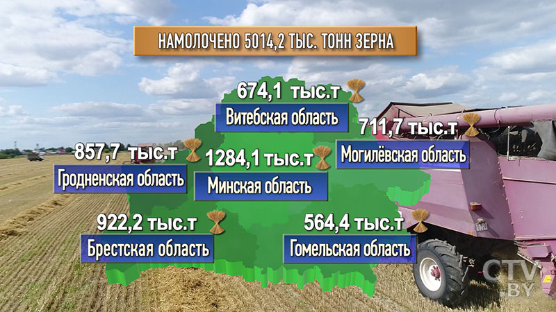 Рубеж преодолён: белорусские аграрии собрали уже 5 млн тонн зерна-1