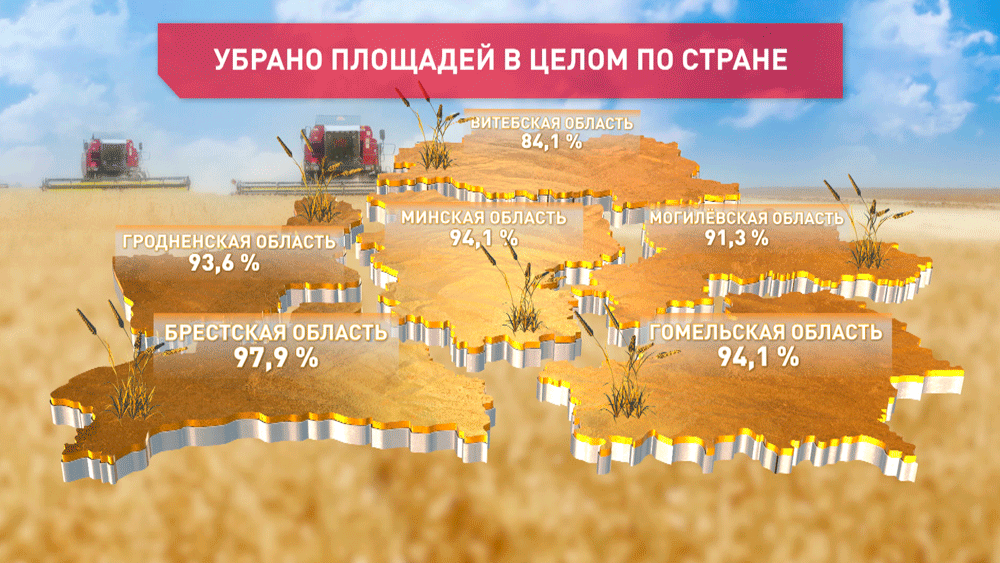 В Беларуси намолотили почти 7,5 миллиона тонн зерна