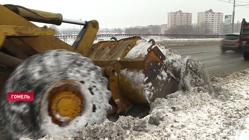 О погоде в цифрах. Уровень снежного покрова в Гомеле в три раза превысил среднестатистические показатели -7